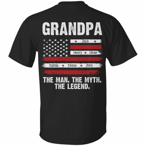 Papa The Man The Myth The Legend - Custom Shirt Gift For Dad Papa
