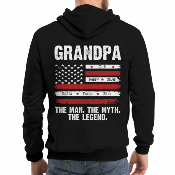 Papa The Man The Myth The Legend - Custom Shirt Gift For Dad Papa - Image 4