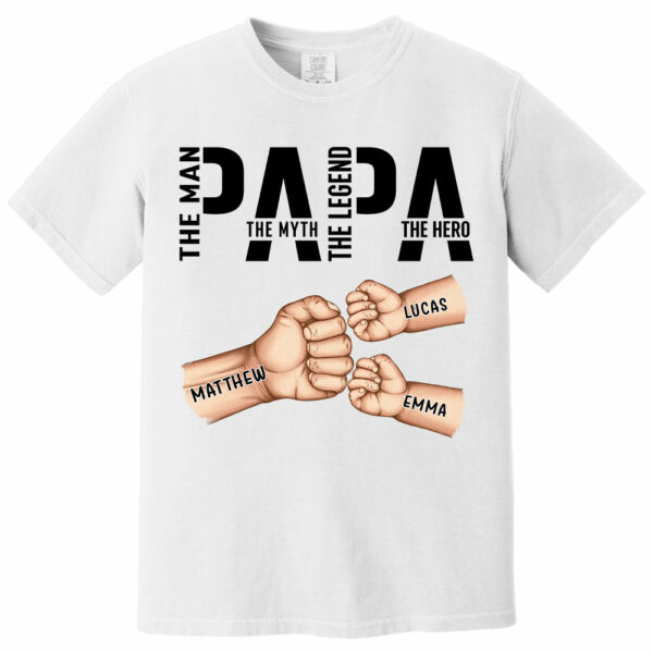 Papa The Man The Myth The Legend, Personalized Papa Shirt, Gift For Father's Day A2110 - Image 10