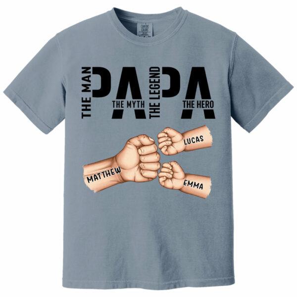 Papa The Man The Myth The Legend, Personalized Papa Shirt, Gift For Father's Day A2110 - Image 13