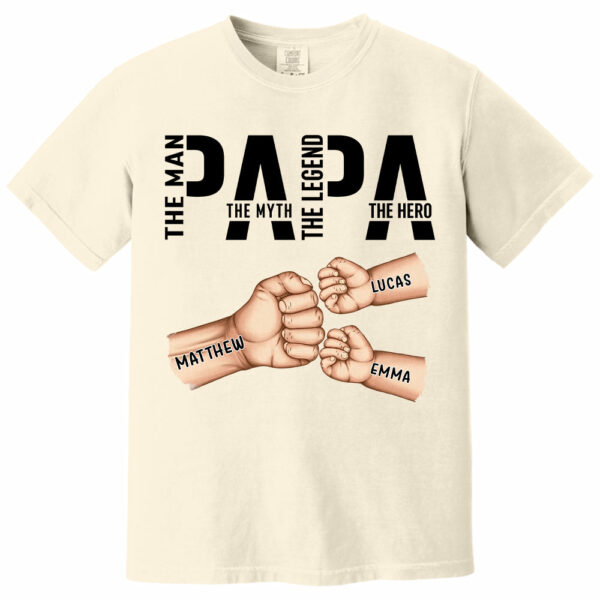 Papa The Man The Myth The Legend, Personalized Papa Shirt, Gift For Father's Day A2110 - Image 11