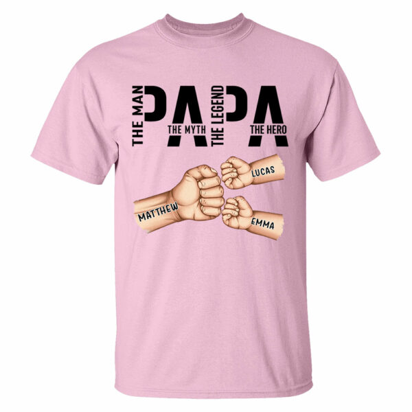 Papa The Man The Myth The Legend, Personalized Papa Shirt, Gift For Father's Day A2110 - Image 4