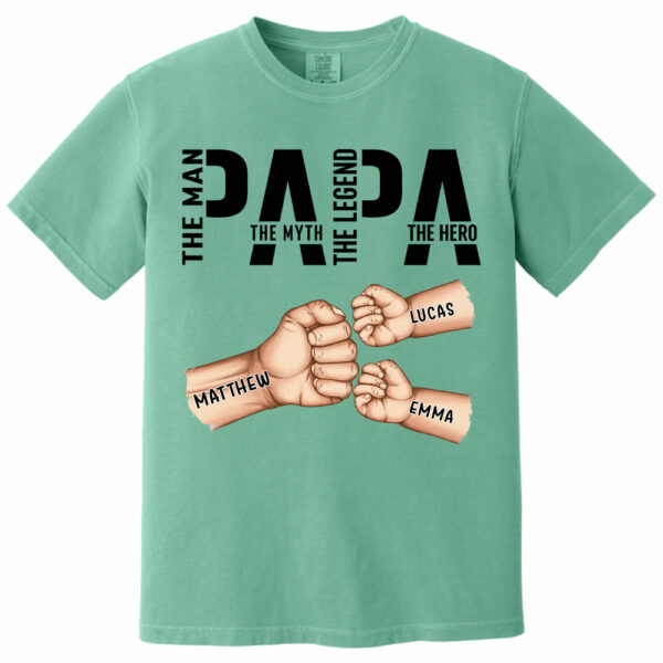 Papa The Man The Myth The Legend, Personalized Papa Shirt, Gift For Father's Day A2110 - Image 14