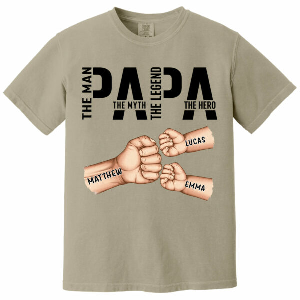 Papa The Man The Myth The Legend, Personalized Papa Shirt, Gift For Father's Day A2110 - Image 12