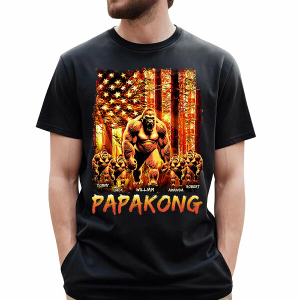 Papakong The Sun Flag Personalized Shirt For Dad Grandpa Father's Day Gift H2511 - Image 2