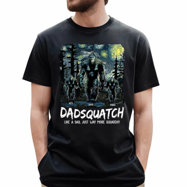 Papasquatch, Like A Grandpa, Just Way More Squatchy - Personalized Shirt K1702 - Image 2