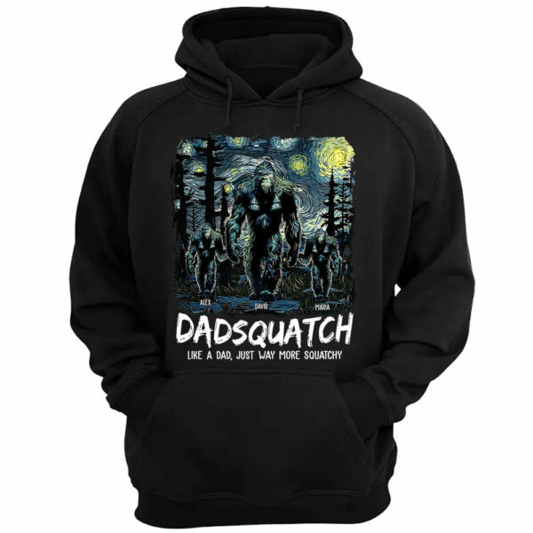 Papasquatch, Like A Grandpa, Just Way More Squatchy - Personalized Shirt K1702 - Image 3
