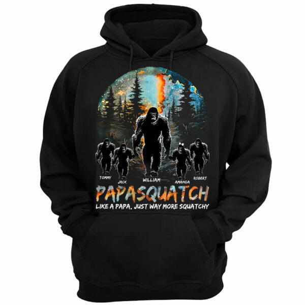 Papasquatch Like A Grandpa Just Way More Squatchy Personalized Shirt For Dad Grandpa H2511 - Image 4