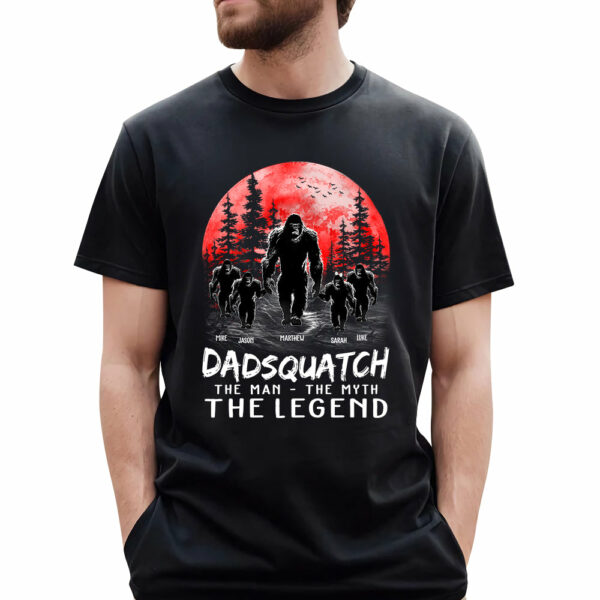 Papasquatch The Man The Myth The Legend - Personalized Shirt - Image 2