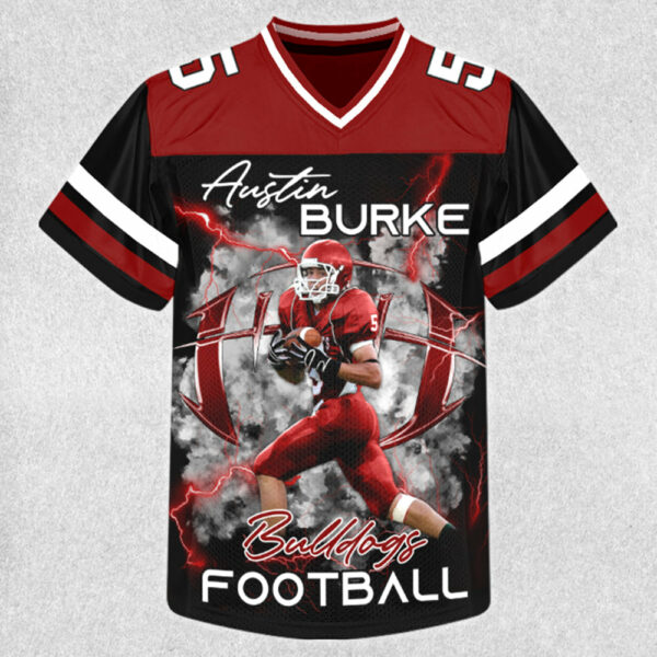 Personalied Football Jersey Shirt For Football Family Custom Photo Game Day Family Shirt H2511 - Image 4
