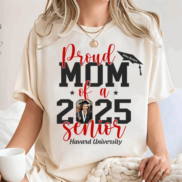 Personalized 2025 Graduation Shirts, Custom Photo For Family Member
