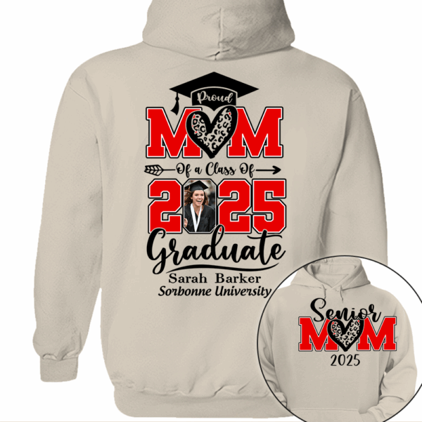 Personalized 2025 Graduation Shirts, Custom Photo For Mom - Image 7