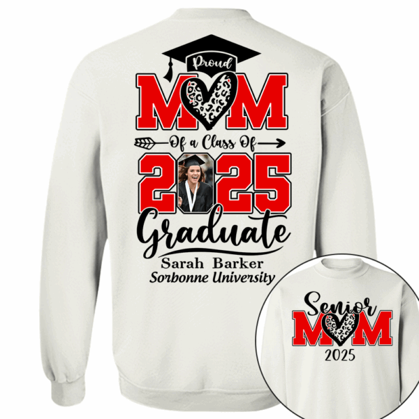 Personalized 2025 Graduation Shirts, Custom Photo For Mom - Image 3
