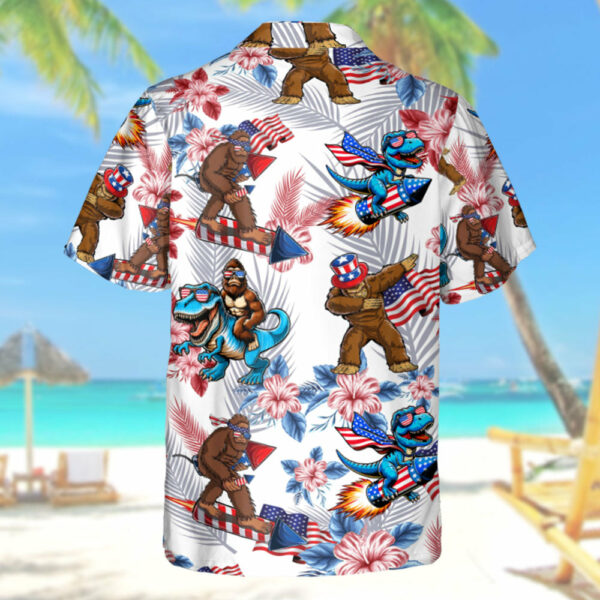 Personalized 4th Of July Hawaiian Shirt with Faces - Image 3