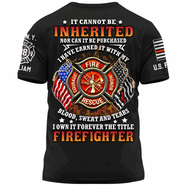 Personalized All Over Print Firefighter Shirt Gifts For Fireman Retired Fireman K1702 - Image 2