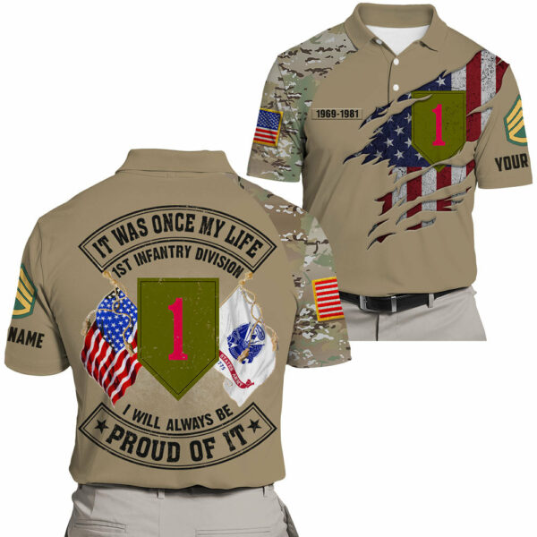 Personalized All Over Print Shirt It Was Once My Life US Veteran I Will Always Be Proud Of It Camouflage Military K1702 - Image 3