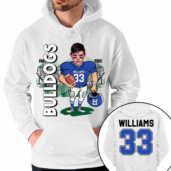 Personalized American Football Caricature Shirt Custom With Photo For Football Player Football Mom Family H2511 - Image 6
