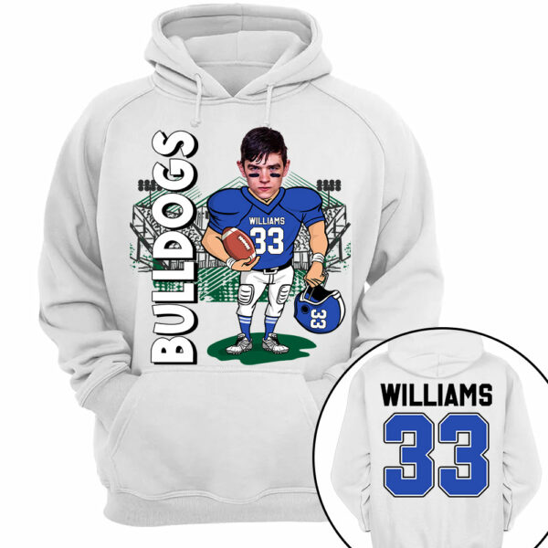 Personalized American Football Caricature Shirt Custom With Photo For Football Player Football Mom Family H2511 - Image 4