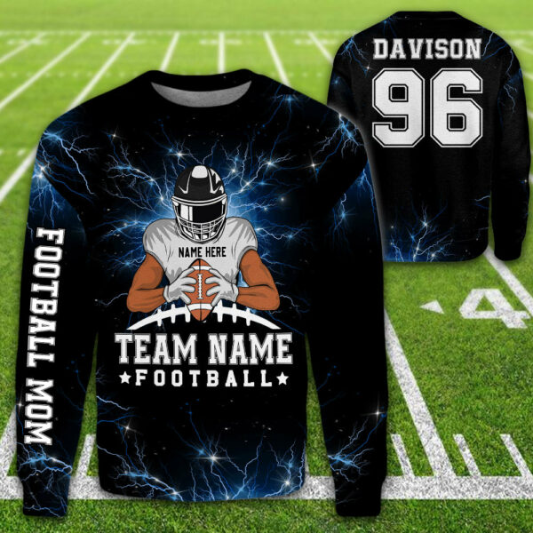 Personalized American Football Team Bleach Shirt, American Football Son Shirt, Custom Son Name And Number American Football All Over Print Shirt K1702 - Image 3