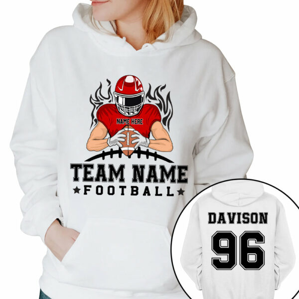 Personalized American Football Team Shirt - Football GameDay Custom Shirt - Image 5