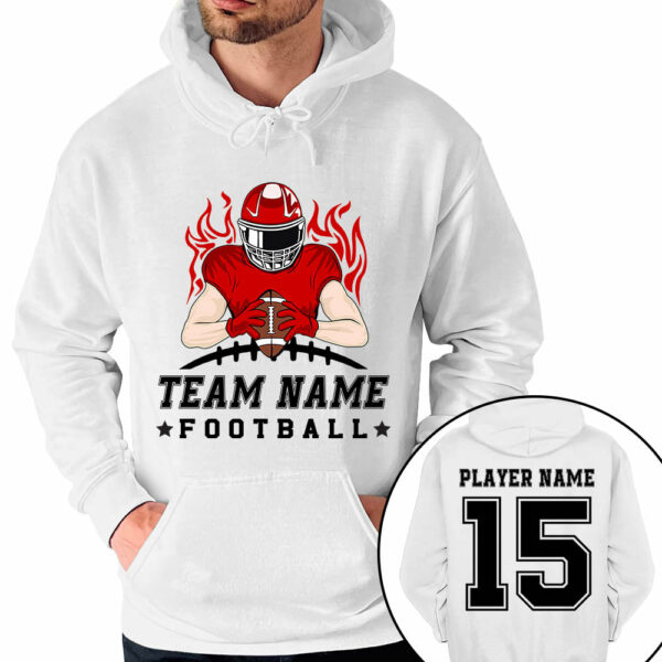 Personalized American Football Team Shirt American Football Son With Name And Number Shirt - Image 5