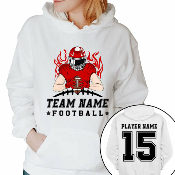 Personalized American Football Team Shirt American Football Son With Name And Number Shirt - Image 6