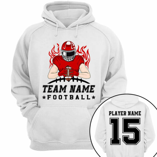 Personalized American Football Team Shirt American Football Son With Name And Number Shirt - Image 4