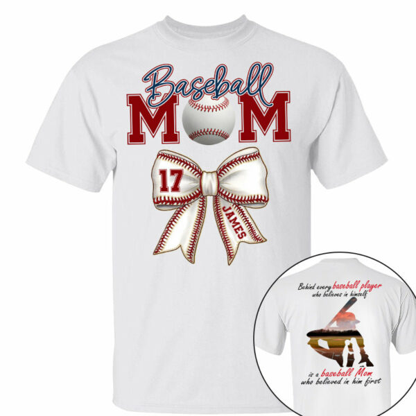 Personalized Baseball Shirt, Baseball Mom, Gift For Baseball Lover, A2110 - Image 2