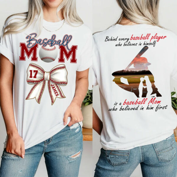 Personalized Baseball Shirt, Baseball Mom, Gift For Baseball Lover, A2110