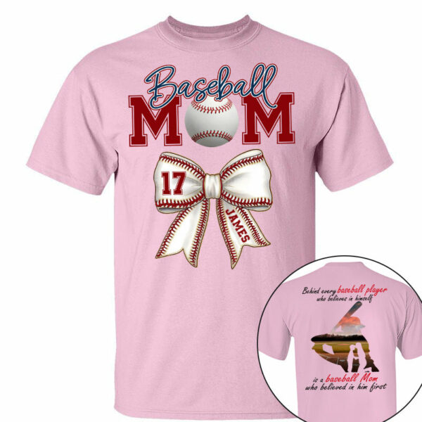 Personalized Baseball Shirt, Baseball Mom, Gift For Baseball Lover, A2110 - Image 4