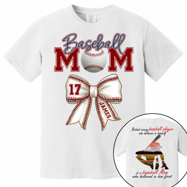 Personalized Baseball Shirt, Baseball Mom, Gift For Baseball Lover, A2110 - Image 6