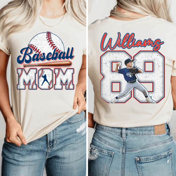 Personalized Baseball Shirt, Baseball Mom, Gift For Baseball Lover Tu24