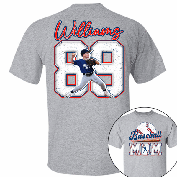 Personalized Baseball Shirt, Baseball Mom, Gift For Baseball Lover Tu24 - Image 2