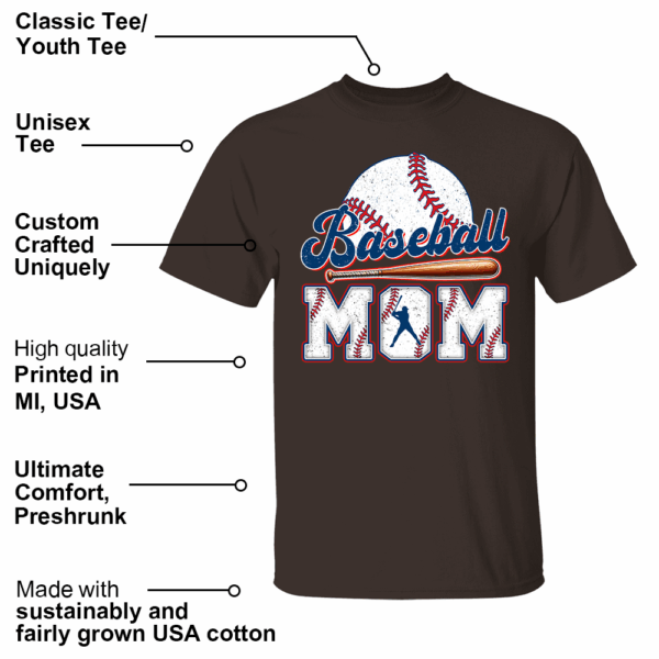 Personalized Baseball Shirt, Baseball Mom, Gift For Baseball Lover Tu24 - Image 15