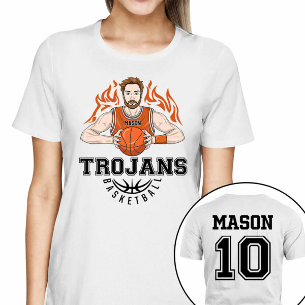 Personalized Basketball Custom Team Name Name And Number Basketball Player Shirt For Basketball Lovers - Image 3