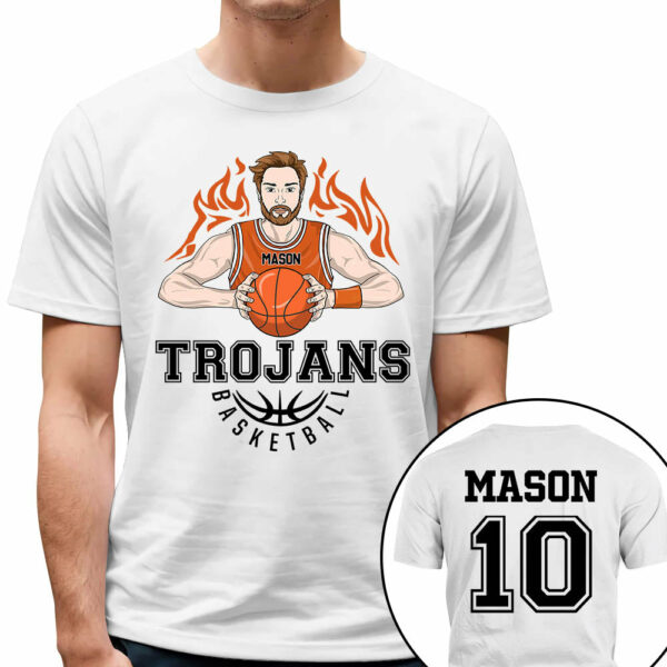 Personalized Basketball Custom Team Name Name And Number Basketball Player Shirt For Basketball Lovers - Image 2