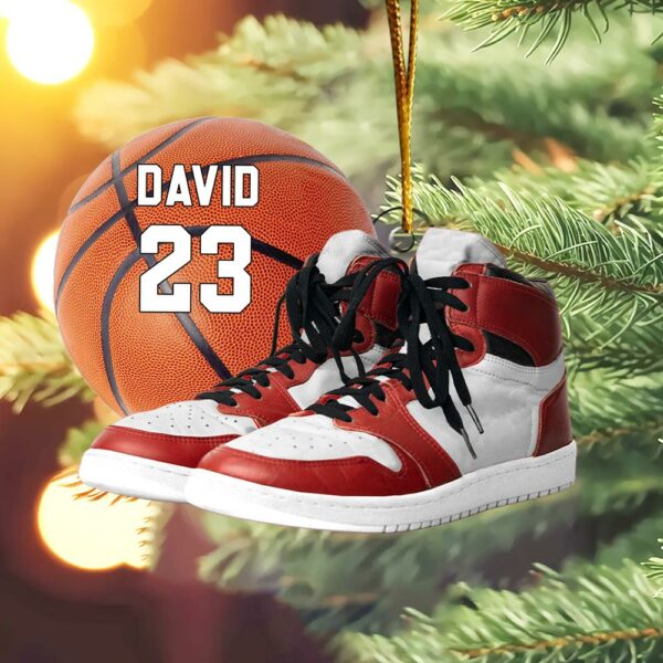 Personalized Basketball Ornament - Personalized Acrylic Ornament - Image 5