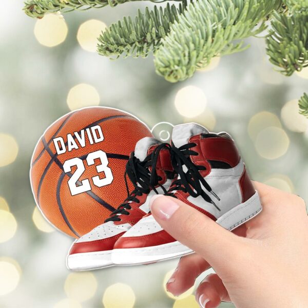 Personalized Basketball Ornament - Personalized Acrylic Ornament - Image 6
