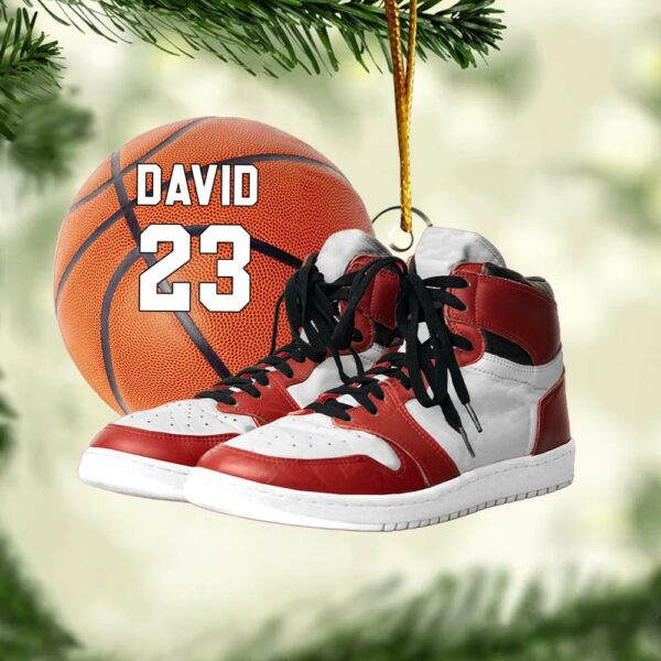 Personalized Basketball Ornament - Personalized Acrylic Ornament - Image 3
