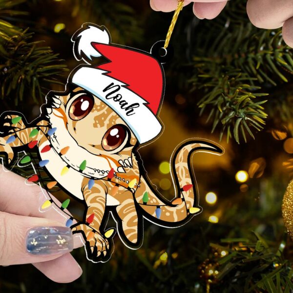 Personalized Bearded Dragon Christmas Ornament - Custom Bearded Dragon Ornament - Image 6
