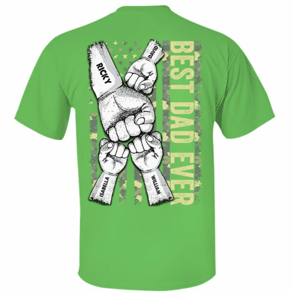 Personalized Best Dad Ever Dad T-Shirt - Image 11