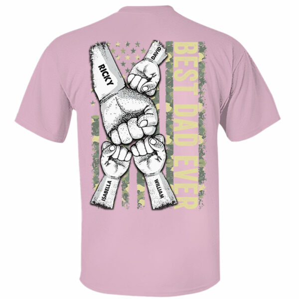 Personalized Best Dad Ever Dad T-Shirt - Image 4