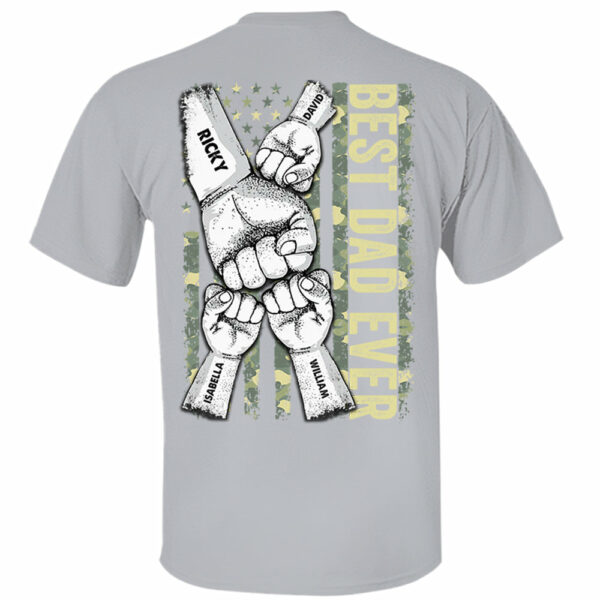 Personalized Best Dad Ever Dad T-Shirt - Image 2