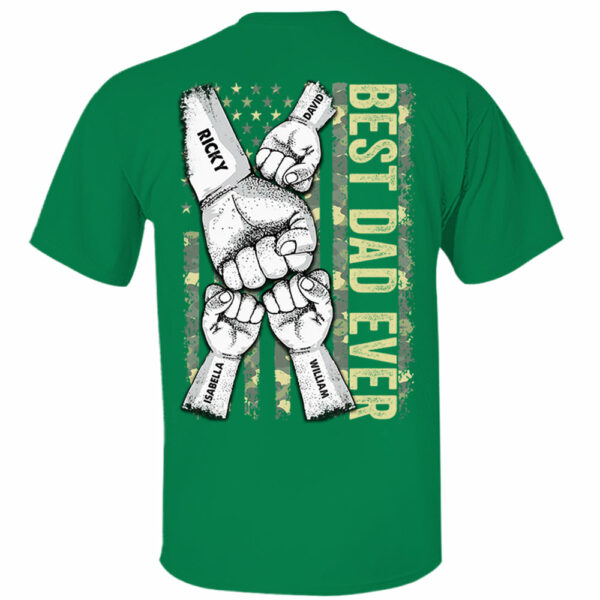 Personalized Best Dad Ever Dad T-Shirt - Image 10