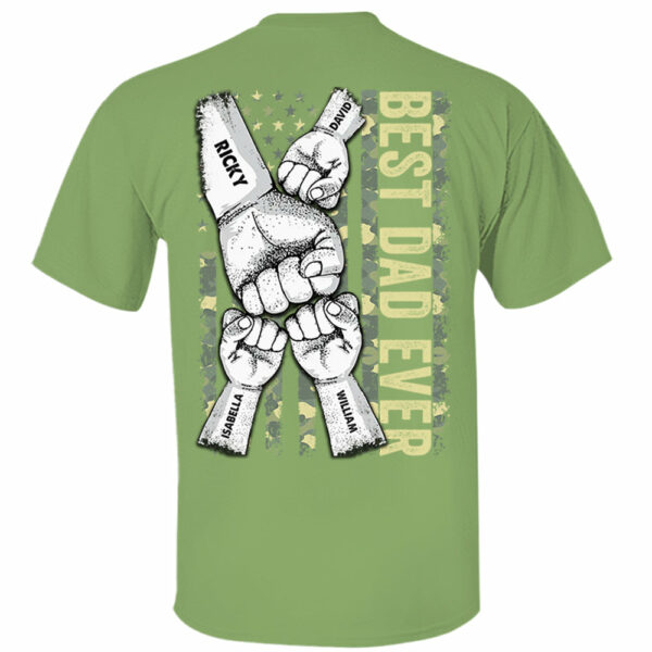 Personalized Best Dad Ever Dad T-Shirt - Image 7