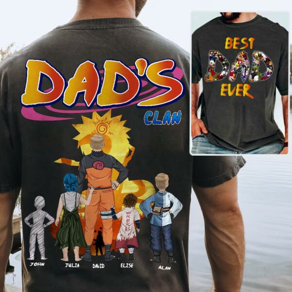 Personalized Best Dad Ever Shirt - Custom Shirt Gift For Dad - Image 3