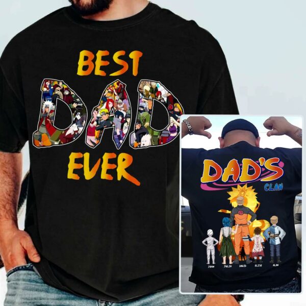 Personalized Best Dad Ever Shirt - Custom Shirt Gift For Dad - Image 4