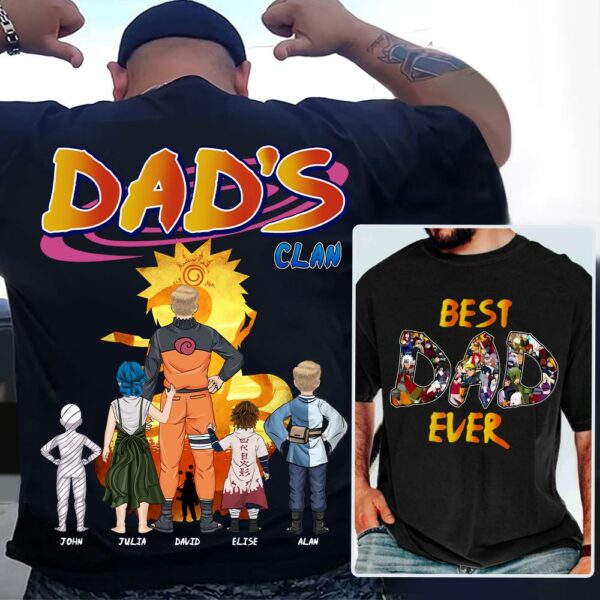 Personalized Best Dad Ever Shirt - Custom Shirt Gift For Dad - Image 2