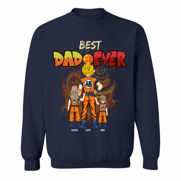 Personalized Best Dad Ever Shirt - Dragon Dad Custom Shirt Gift For Dad - Image 8