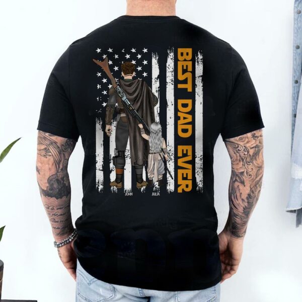 Personalized Best Dad Ever Shirt - Father's Day Gift For Him - Image 3